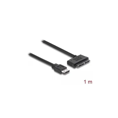 Zdjęcie produktu dla DeLOCK Cable eSATAp / Micro SATA, 1m, 1 m, eSATAp, Czarny, 4,57 cm (1.8")
