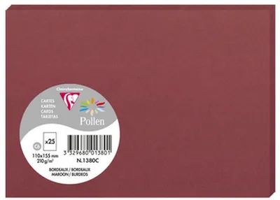 Obrázek produktu pro Pollen by Clairefontaine Karte C6, bordeaux