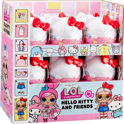 Zdjęcie produktu dla L.O.L. Surprise! Loves Hello Kitty & Friends Tots Core Characters Asst in PDQ, Mini lalka, Damski, 4 lat(a), Wielobarwny