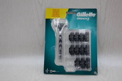 Produktbild von Gillette Mach 3 holicí strojek s 12 náhradními hlavicemi M