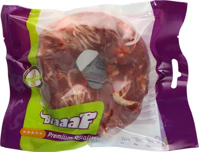 Productafbeelding van Braaf Hondensnoepje, rauwleer donut, rundvlees & vis, 120 gram