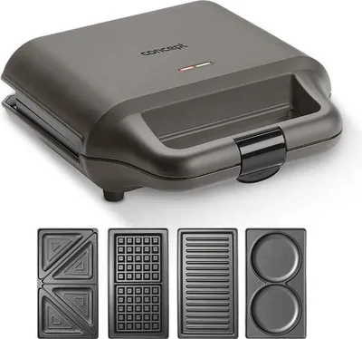 Produktbild von Toaster 4-in-1 SV3057 für 2 Toasts, 700W, herausnehmbare Platten, 9,3x22,9x23,8 cm