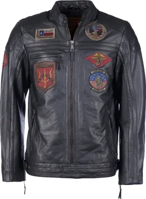 Produktbild von Top Gun Lederjacke 31024850 Herren black/black M