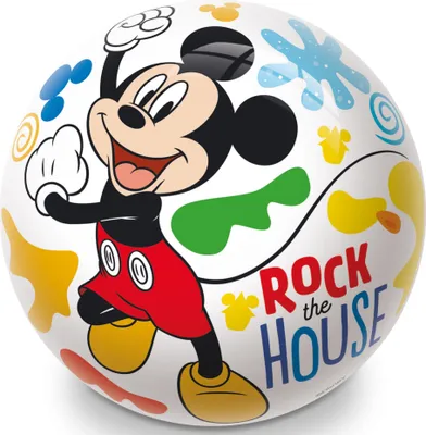 Immagine prodotto di Palla in gomma stampata Mondo Mickey - 230 mm