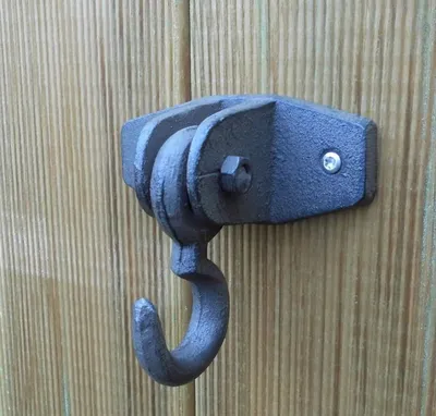 Produktbild von Schwerer, stabiler  Wandhaken drehbar Wandgarderobe Gusseisen massiv Landhaus