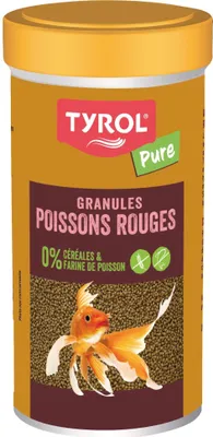 Produktbild von Fischfutter - TYROL - Insektenpellets für Goldfische - 250 ml - 4 Insekten, farbstofffrei, getreidefrei