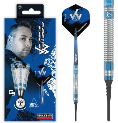 Produktbild von BULL'S Jermaine Wattimena G3 Softdart 90% Tungsten - 20g -- 1 Satz