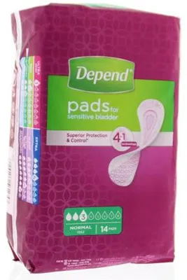 Productafbeelding van Depend Verband normaal (14 stuks)