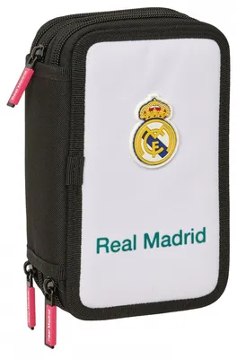 Obrázok produktu pre Sada peračníkov Real Madrid (3 kusy) s príslušenstvom, 37-dielna, biela. Oficiálny licencovaný produkt