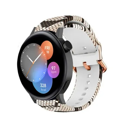 Produktbild von Strap-it Huawei Watch GT 3 42mm Sneaky Snake Silikonarmband