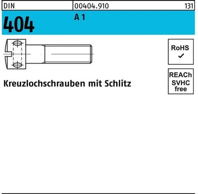 Produktbild von Reyher  Kreuzlochschrauben DIN 404 1.4305 M 3 x 10 A 1 (100 Stück)