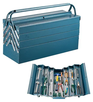 Image de Boîte à outils avec 7 compartiments, dimensions : 530 x 200 x 250 mm