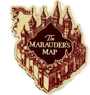 Image de Harry Potter - "Marauders Map" - insigne, émail TA11413 (taille unique) (Or)
