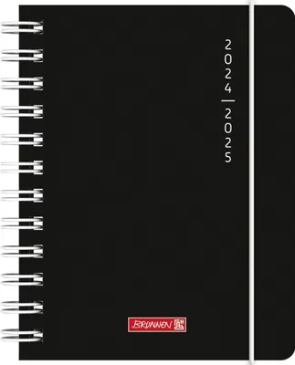 Produktbild von BRUNNEN Schülerkalender 2024/2025 "Plain Black", 1 Seite = 1 Tag, A6, 352 Seiten, schwarz