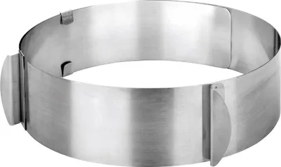 Obrázok produktu pre Ibili cukrársky nastaviteľný krúžok, nerez, 16-30x5,5 cm, strieborný