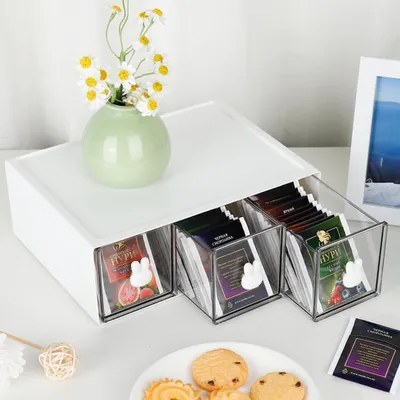 Produktbild von Küchen Organizer Teebox mit 3 Schubladen