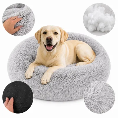 Produktbild von Hundebett & Katzenbett – Weiches Haustierkissen, Komfortabler Schlafplatz für Hunde und Katzen