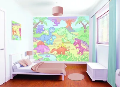 Produktbild von Walltastic, Dekorative Fototapete 243 x 304cm Baby Dinosaurier, 40618