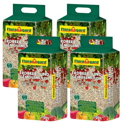 Produktbild von Floragard Erdbeer- und Gemüsemulch 80 L
