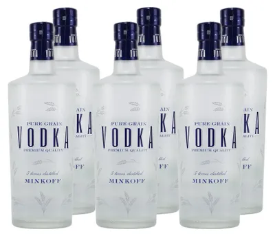 Produktbild von Minkoff Premium Vodka (6 x 0,7L)