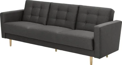 Produktbild von Max Winzer Sofa 3-Sitzer mit Bettfunktion Jasmin - Flachgewebe anthrazit - Maße: 224 x 83 x 81 cm
