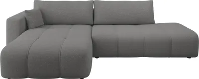 Produktbild von MIRJAN24 Ecksofa Furyn O, Wohnzimmer Eckcouch mit Bettkasten und Schlaffunktion, L-Form, Seite Links (Farbe: Velo 635)