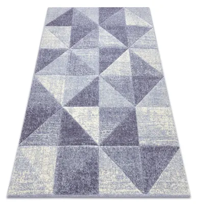 Imagen del producto de Alfombra FEEL 5672/17944 Triangulos beige/violet violeta 80x150 cm
