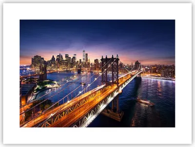Produktbild von Poster - Poster ohne Rahmen - Usa amerika new york manhattan - 40x30 cm - Wand Bild - Wanddeko - Wandbilder - Kunstposter - Wandposter - Bilder - Kunstdruck - Wandbild - P2XAA40x30-2820