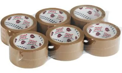 Immagine prodotto di EUROCEL PP 31, marrone, sigillante, polipropilene biorientato (BOPP), 132 m, 50 mm, 6 pezzo/i