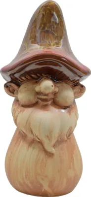 Produktbild von Pilz Wichtel Gnom Troll Garten Deko Skulptur Figur Statue Steinpilz Fliegenpilz