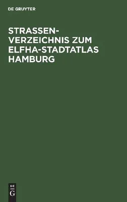Produktbild von Straßenverzeichnis zum Elfha-Stadtatlas Hamburg