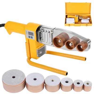 Imagen del producto de Máquina de soldadura profesional para tubos, diámetro de tubo de 20-63 mm, pantalla digital, temperatura de 100-320 °C