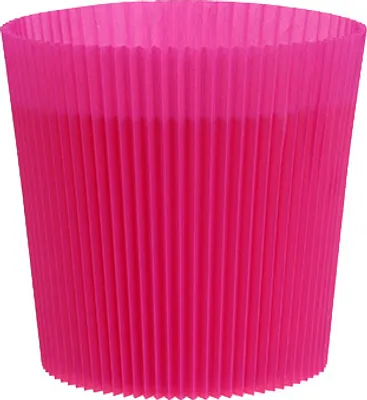 Produktbild von Plisseemanschetten Cerise 12,5cm - Blumenmanschetten Kunststoff, Flexibel, Dekorativ, 100St., 100 Stück