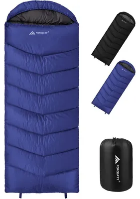 Productafbeelding van Slaapzak, geschikt voor alle seizoenen, waterafstotend, 210x80 cm, donkerblauw, 2,0 kg