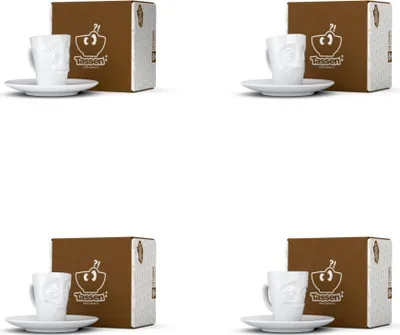 Produktbild von Fiftyeight Espressotassen Set 4-tlg.  Nr 009 weiß Mokkatassen