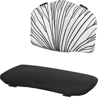 Immagine prodotto di Kinderkraft ENOCK Set 2 cuscini per seggiolone da pappa con fissaggio a velcro Nero