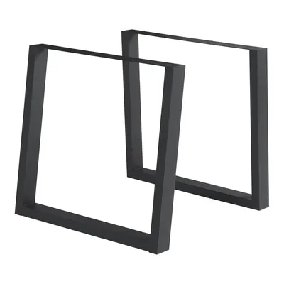 Obrázok produktu pre Sada 2 rámov stola "Lülsfeld" pre jedálenský stôl oceľový 72 x 75 cm čierny