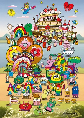 Obrázok produktu pre HEYE Puzzle Na výlete: Jon Burgerman 500 dielikov