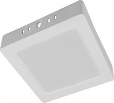 Image de Spot en saillie blanc 12 cm LED 6W carrée 4000K neutre downlight Ecolight EC20459