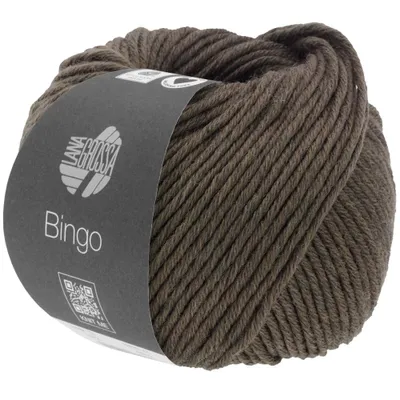 Produktbild von Lana Grossa BINGO 50 g extrafeine Wolle 80 m Farbe 1025 - Dunkelbraun meliert