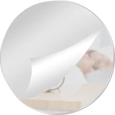 Immagine prodotto di Specchio in acrilico da 30 cm - Specchi rotondi autoadesivi - Specchi da bagno a colonna - Specchi decorativi - Specchi autoadesivi - Camera da letto, soggiorno, arte, complementi d'arredo