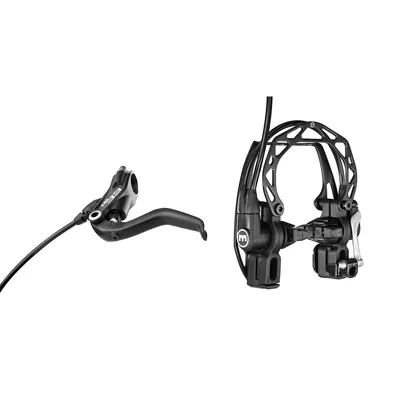 Produktbild von MAGURA HS33 schwarz, 4-Finger Hebel, links/rechts verwendbar, 2.000 mm Leitungslänge, Einzelbremse (VE= 1 Stück)