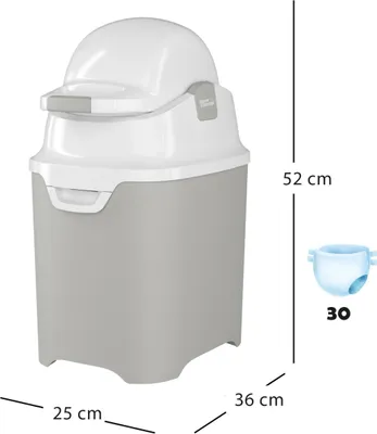 Produktbild von DiaperChamp Windelkorb One Weiß