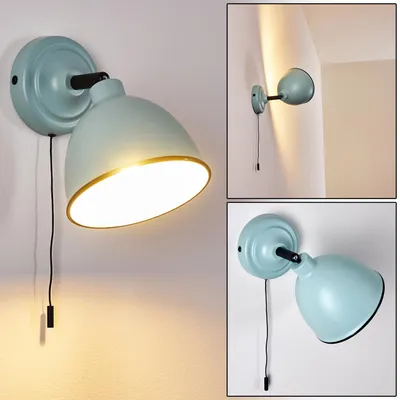 Produktbild von Scerne »Scerne« verstellbare Wandlampe aus Metall in Türkis/Weiß/Schwarz