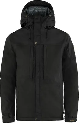 A black jacket shown from the front.