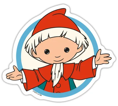 Produktbild von Spreadshirt Sandmännchen Sandmann Bringt Abendgruß Sticker Aufkleber, 10 x 10 cm, Mattweiß