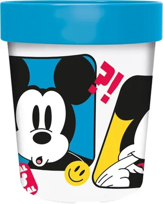 Produktbild von Tataway Disney Mickey Mouse Kinderbecher, Kunststoff, blau, 260 ml, mit rutschfestem Boden