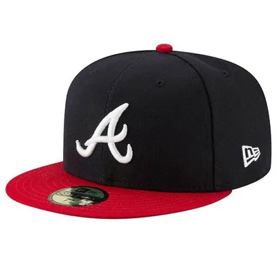 Image de Casquette MLB Atlanta Braves New Era authentic performance 59FIFTY Bleu marine