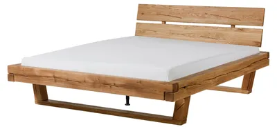 Immagine prodotto di MASSIVMOEBEL24 | Letto in legno di rovere  140x200x86,5 oliato naturale BALKENMÖBEL #101