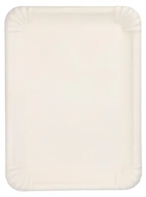 Produktbild von 6 Servierplatten, Zuckerrohr "pure" eckig 26 cm x 35 cm weiss